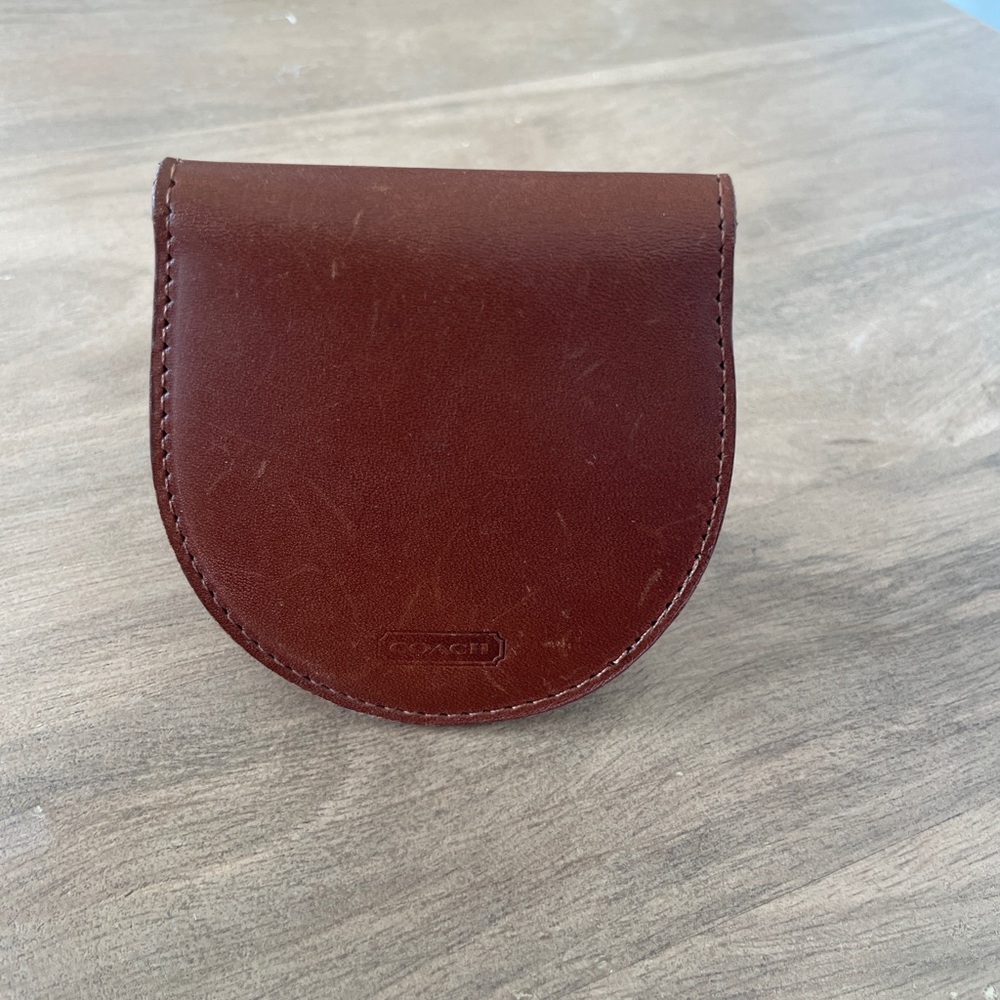 Vintage Coach International Leather Coin Case Chestnut color ๐ - Picture 10 of 10